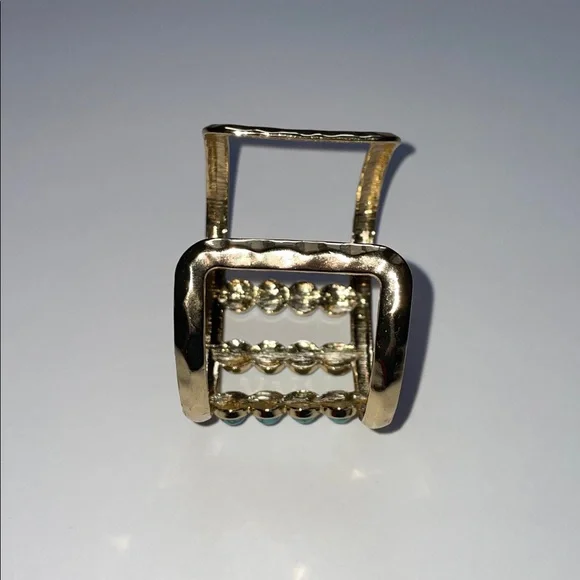 NWOT Gold & Turquoise Adjustable Cuff Bracelet - Picture 3 of 4